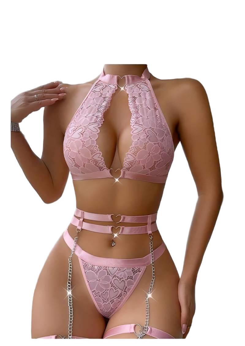 Minimizer Bra Women - Сексуальный комплект нижнего белья: кружевной комплект