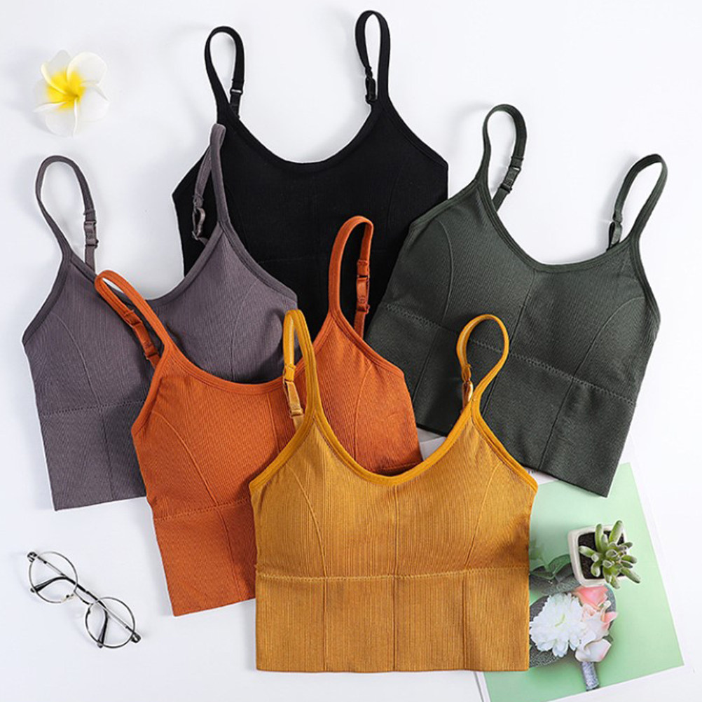 Беспроводной бесшовный бюстгал – обзор и цена Sports Bra Racerback