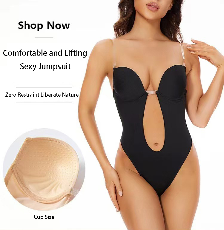 Бесшовный корсет-боди с глубок – обзор и цена Plunge Bra Push Up