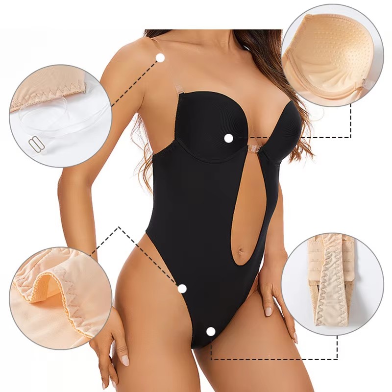 Бесшовный корсет-боди с глубок – обзор и цена Plunge Bra Push Up
